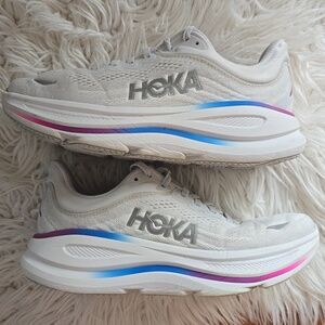 Womens Hoka Bondi 9 Cosmic Gray, SIZE 8 WIDE